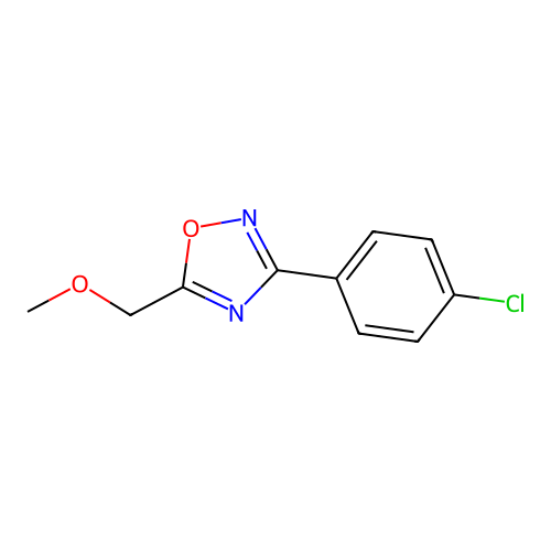 3-(4-Chlorophenyl)-5-(methoxymethyl)-1,2,4-oxadiazole structure
