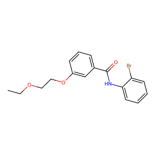 N-(2-bromophenyl)-3-(2-ethoxyethoxy)benzamide structure