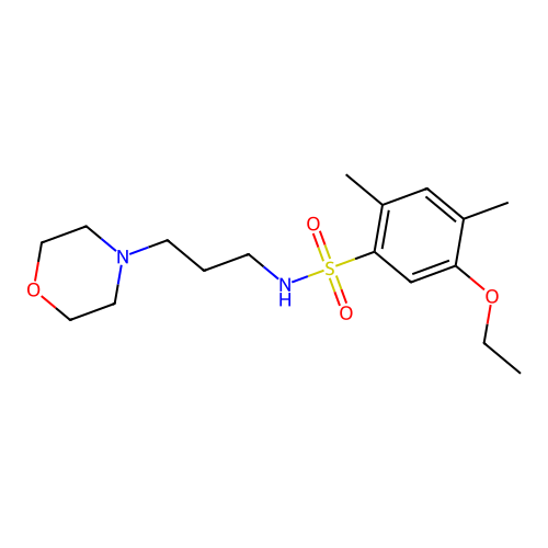 [(5-Ethoxy-2,4-dimethylphenyl)sulfonyl](3-morpholin-4-ylpropyl)amine structure