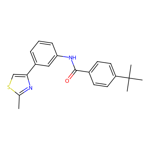 4-tert-butyl-N-[3-(2-methyl-1,3-thiazol-4-yl)phenyl]benzamide structure