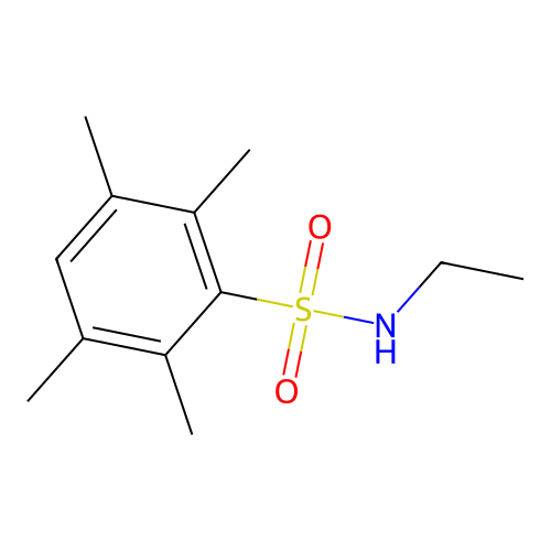 N-ethyl-2,3,5,6-tetramethylbenzenesulfonamide structure