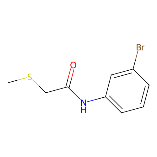 n-(3-Bromophenyl)-2-(methylthio)acetamide structure
