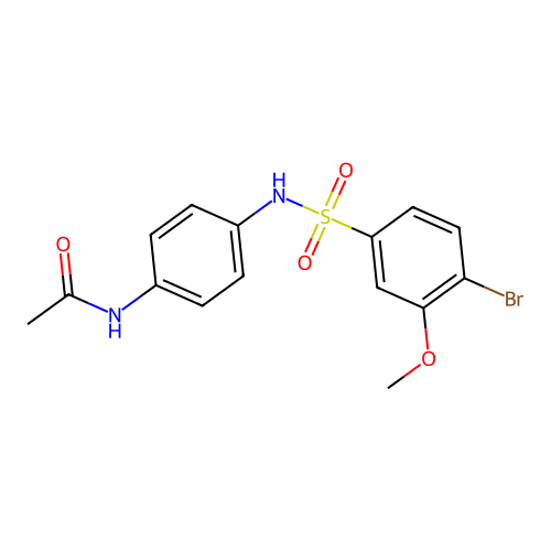 N-[4-(4-bromo-3-methoxybenzenesulfonamido)phenyl]acetamide structure