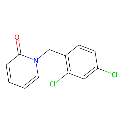 1-[(2,4-Dichlorophenyl)methyl]pyridin-2-one structure