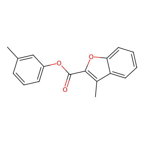 3-Methylphenyl 3-methyl-1-benzofuran-2-carboxylate structure