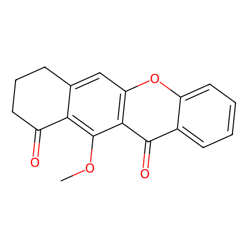 11-methoxy-8,9-dihydro-7H-benzo[b]xanthene-10,12-dione structure