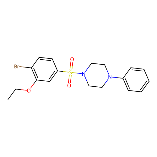 1-(4-Bromo-3-ethoxyphenyl)sulfonyl-4-phenylpiperazine structure