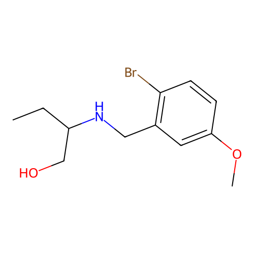 2-[(2-Bromo-5-methoxyphenyl)methylamino]butan-1-ol structure