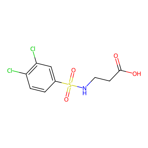 3-[(3,4-Dichlorophenyl)sulfonylamino]propanoic acid structure