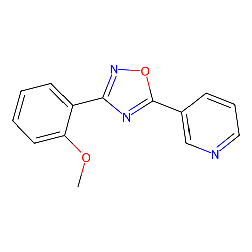 3-(2-Methoxyphenyl)-5-pyridin-3-yl-1,2,4-oxadiazole structure