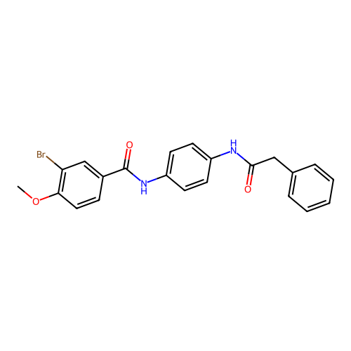 3-bromo-4-methoxy-N-{4-[(phenylacetyl)amino]phenyl}benzamide structure