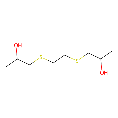 2-Propanol, 1,1'-[1,2-ethanediylbis(thio)]bis- structure