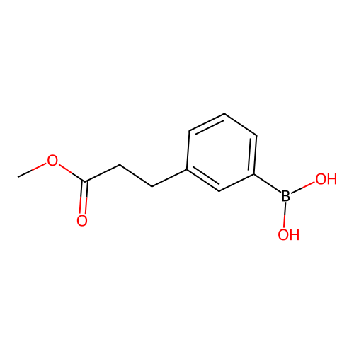 (3-(3-Methoxy-3-oxopropyl)phenyl)boronic acid structure