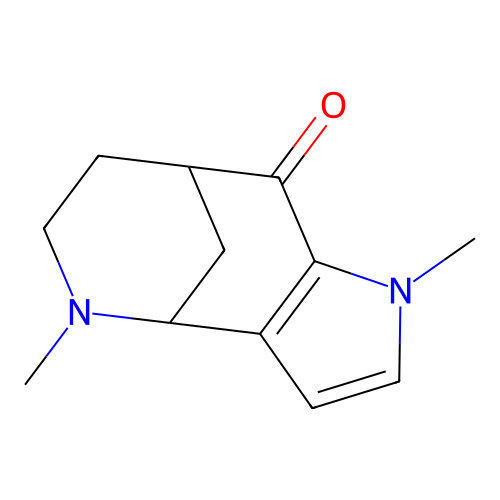 4,8-Methano-9H-pyrrolo(3,2-c)azocin-9-one, 1,4,5,6,7,8-hexahydro-1,5-dimethyl- structure