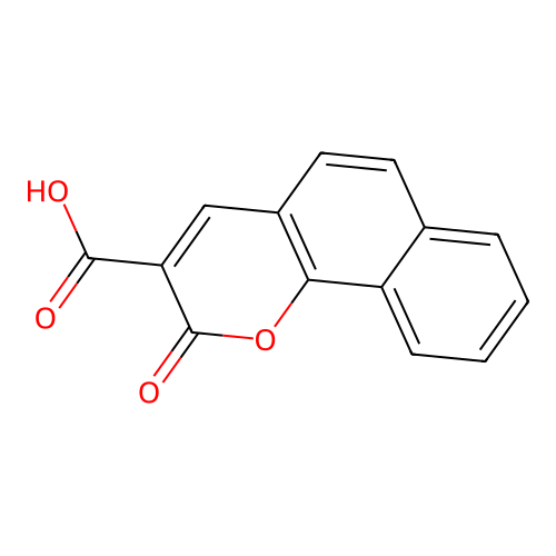 2-oxo-2H-benzo[h]chromene-3-carboxylic acid structure