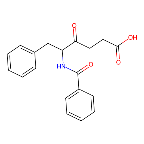 5-苯甲酰氨基-4-氧代-6-苯基己酸 structure