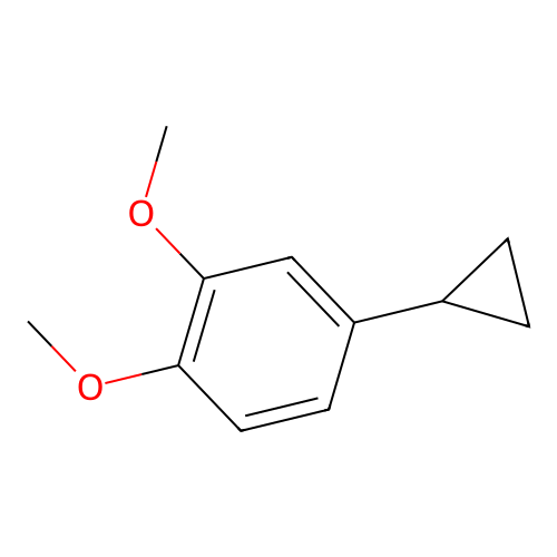 4-Cyclopropyl-1,2-dimethoxybenzene structure