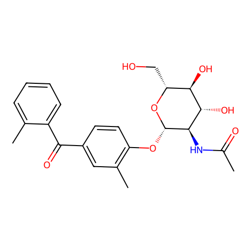 Methanone, (4-((2-(acetylamino)-2-deoxy-beta-D-glucopyranosyl)oxy)-3-methylphenyl)(2-methylphenyl)- structure