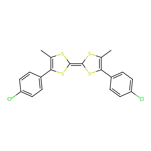 4,4'-BIS(4-CHLOROPHENYL)-5,5'-DIMETHYLTETRATHIAFULVALENE structure