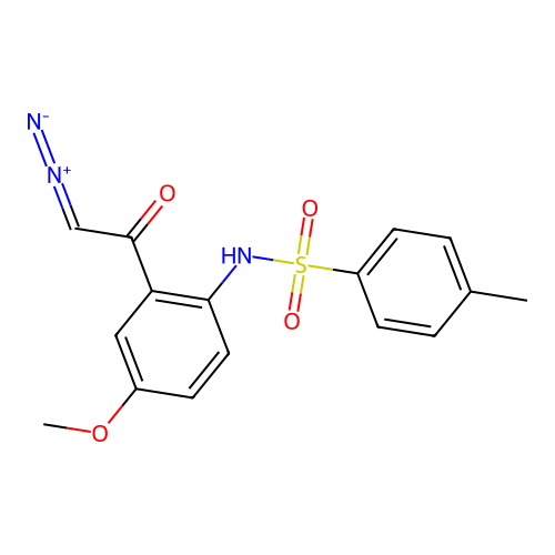 N-[2-(diazoacetyl)-4-methoxyphenyl]-4-methylbenzenesulfonamide structure