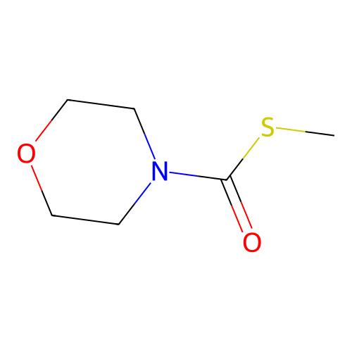 s-Methyl morpholine-4-carbothioate structure