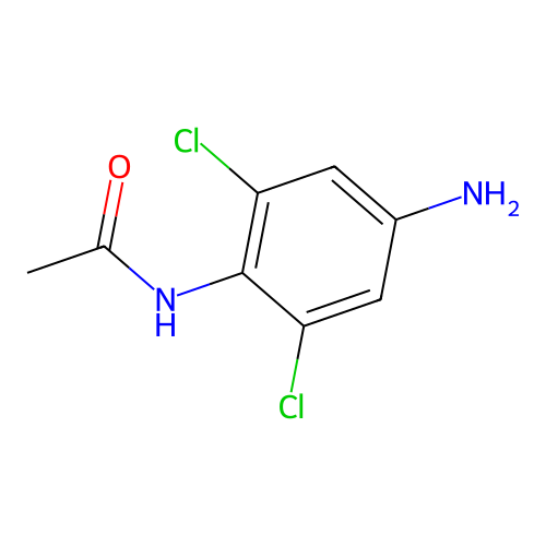 4'-Amino-2',6'-dichloroacetanilide structure