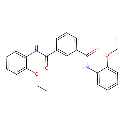 N,N'-双(2-乙氧基苯基)苯-1,3-二甲酰胺 structure