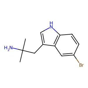 Indole, 3-(2-amino-2-methylpropyl)-5-bromo- structure