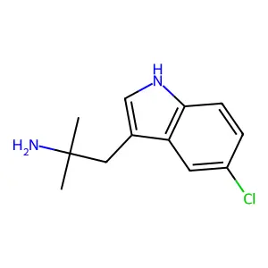 5-Chloro-alpha,alpha-dimethyl-1H-indole-3-ethanamine structure