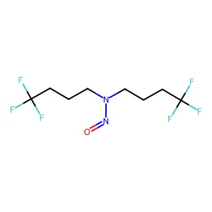 N-nitroso-bis(4,4,4-trifluorobutyl)amine structure