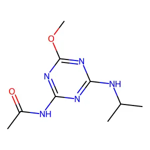 Acetamide, N-(4-methoxy-6-((1-methylethyl)amino)-1,3,5-triazin-2-yl)- structure
