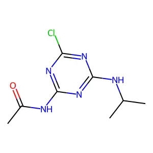 Acetamide, N-(4-chloro-6-((1-methylethyl)amino)-1,3,5-triazin-2-yl)- structure