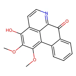 7H-Dibenzo(de,g)quinolin-7-one, 3-hydroxy-1,2-dimethoxy- structure
