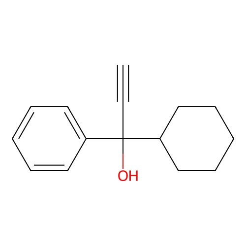 1-Cyclohexyl-1-phenylprop-2-yn-1-ol structure