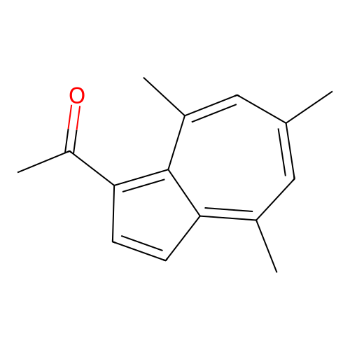 1-Acetyl-4,6,8-trimethylazulene structure