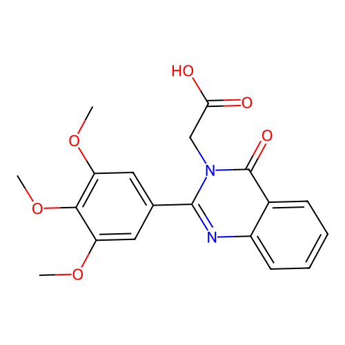3(4H)-Quinazolineacetic acid, 4-oxo-2-(3,4,5-trimethoxyphenyl)- structure