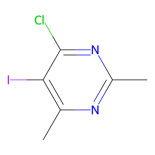 4-Chloro-5-iodo-2,6-dimethylpyrimidine structure