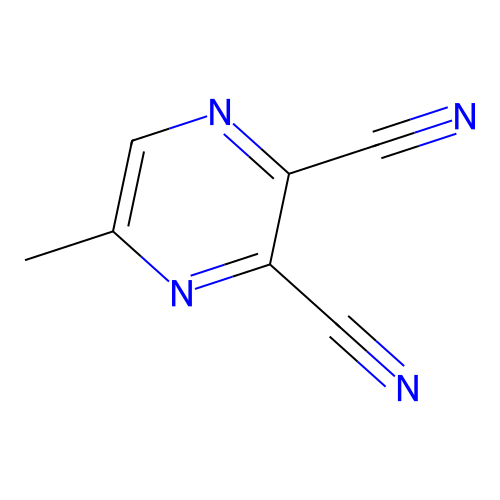 2,3-Dicyano-5-methylpyrazine structure