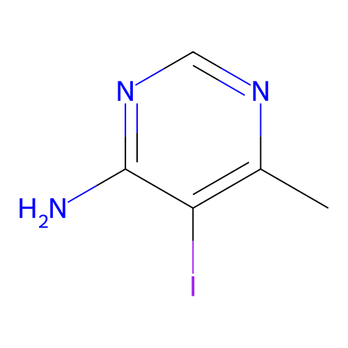5-碘-6-甲基嘧啶-4-胺 structure