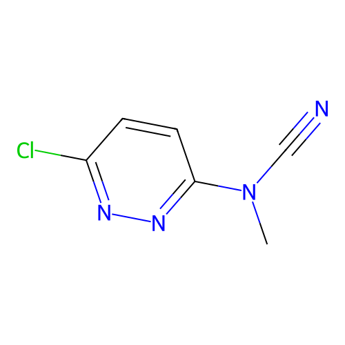 [(6-Chloropyridazin-3-yl)(methyl)amino]methanenitrile structure