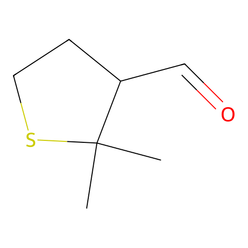 2,2-Dimethylthiolane-3-carbaldehyde structure