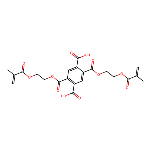 Pyromellitic dimethacrylate structure