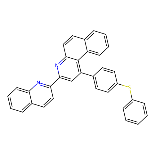 1-[4-(Phenylsulfanyl)phenyl]-3-(quinolin-2-yl)benzo[f]quinoline structure
