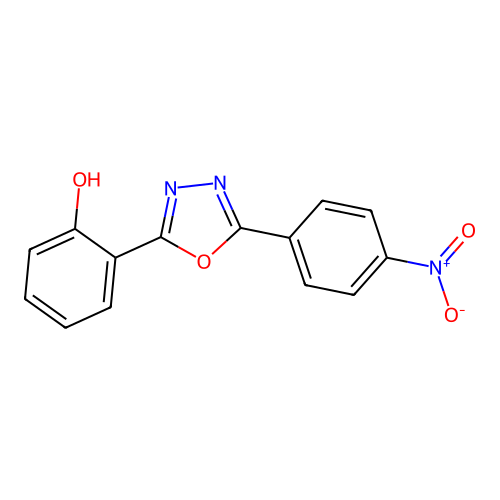 2-[5-(4-Nitrophenyl)-1,3,4-oxadiazol-2-yl]phenol structure