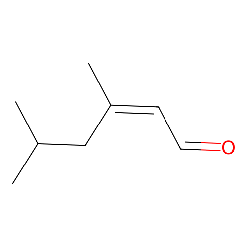 (Z)-3,5-dimethylhex-2-enal structure