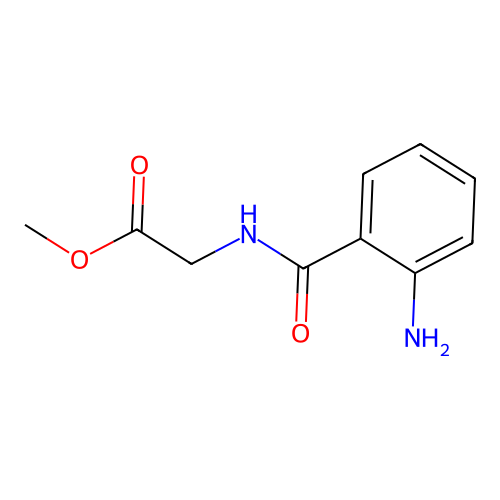 Methyl n-(2-aminobenzoyl)glycinate structure