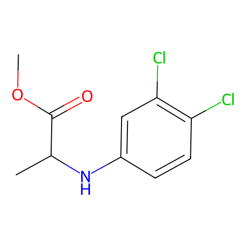 Methyl 2-(3,4-dichloroanilino)propanoate structure