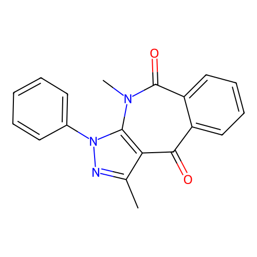 1,4-Dimethyl-3-phenylpyrazolo[3,4-c][2]benzazepine-5,10-dione structure