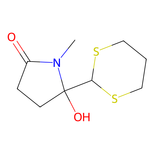 5-(1,3-Dithian-2-yl)-5-hydroxy-1-methylpyrrolidin-2-one structure