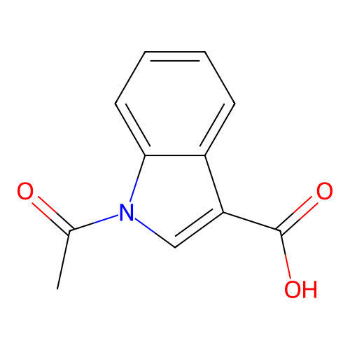1-acetylindole-3-carboxylic Acid structure